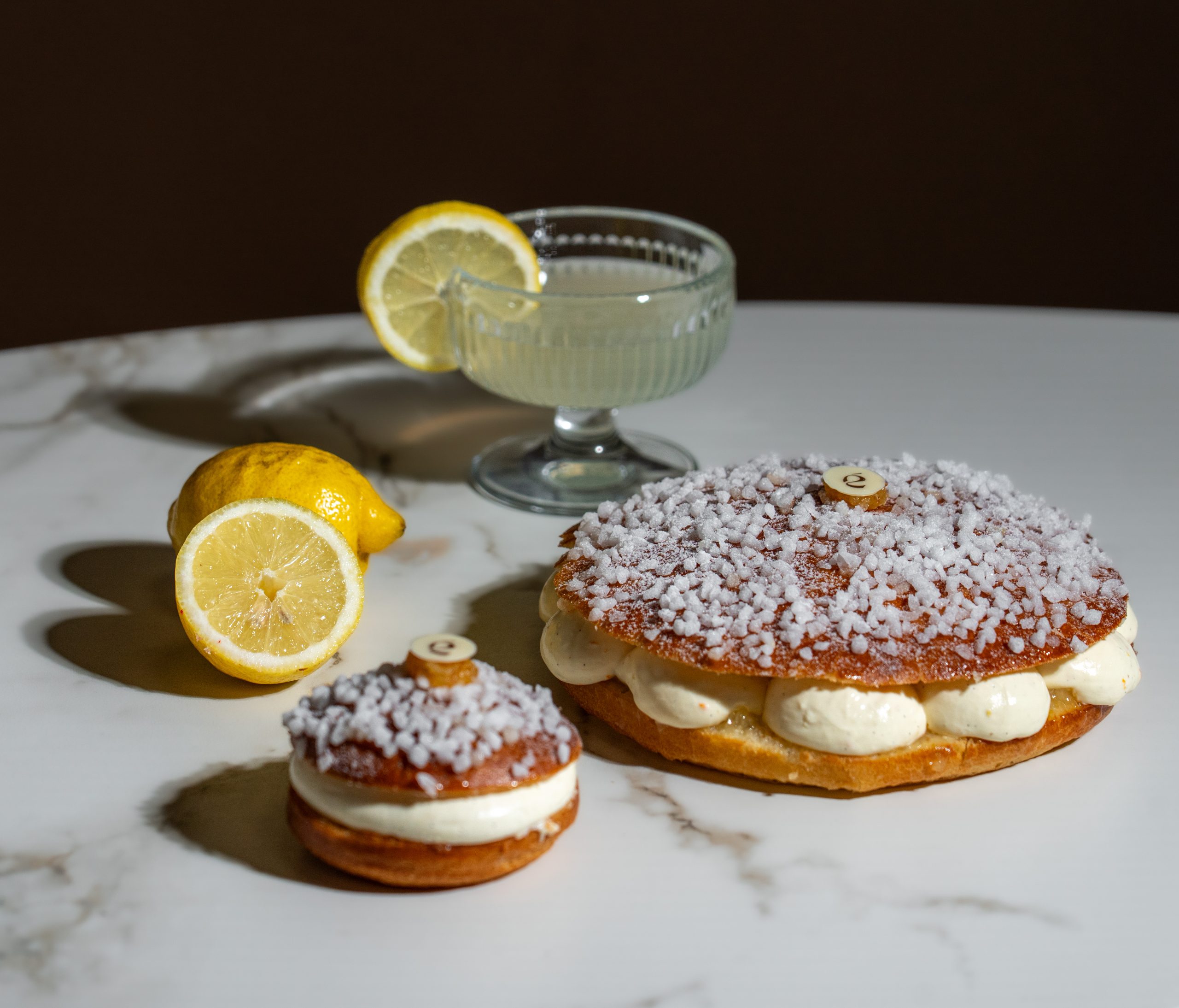 Trop’Aix individuel et Trop’Aix à partager avec brioche, marmelade de citron et crème à la fleur d’oranger