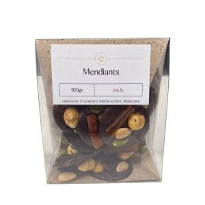 Boîte de mendiants au chocolat noir 61%