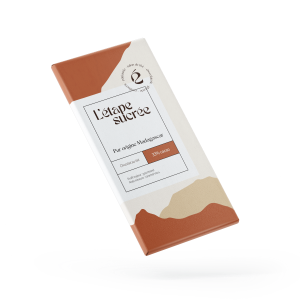 Tablette de chocolat au lait grand cru 33% origine Madagascar
