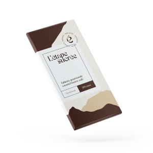 Tablette de chocolat au lait 39% avec caramel au beurre salé