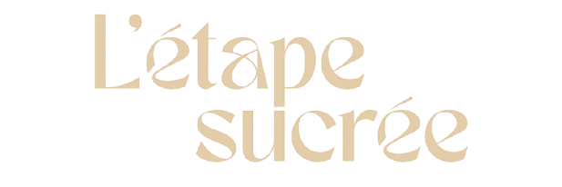 Logo sans fond de L’Étape Sucrée sur deux lignes