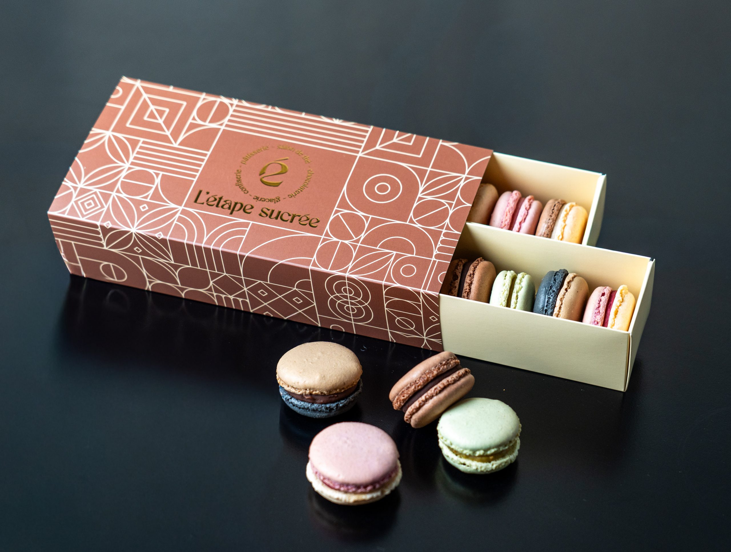 Boîte de 16 macarons