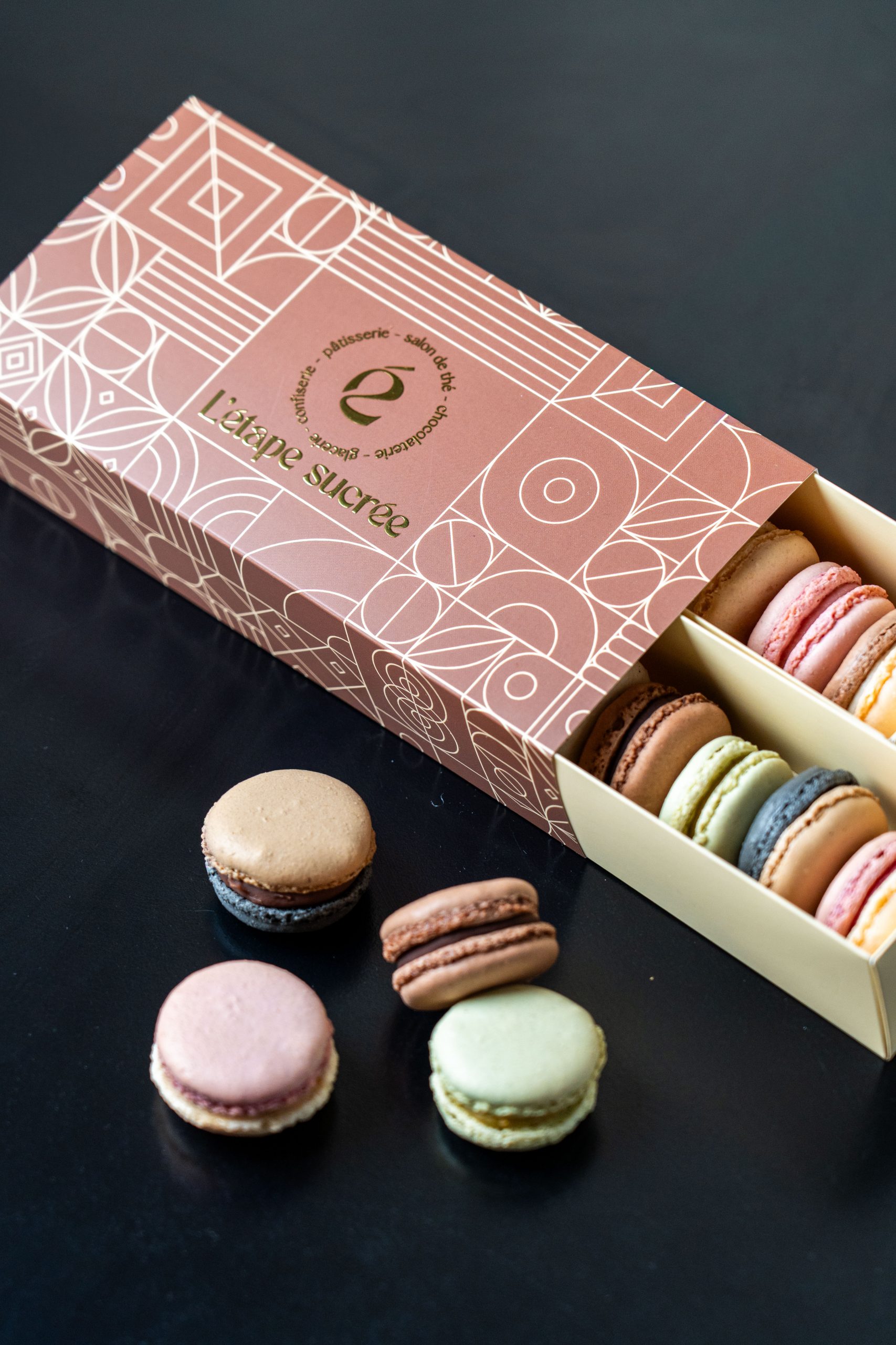 Boîte de 16 macarons