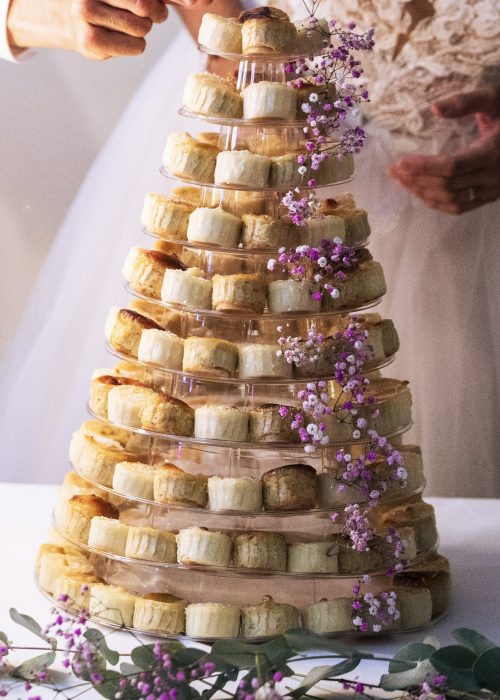 Pièce montée de flans