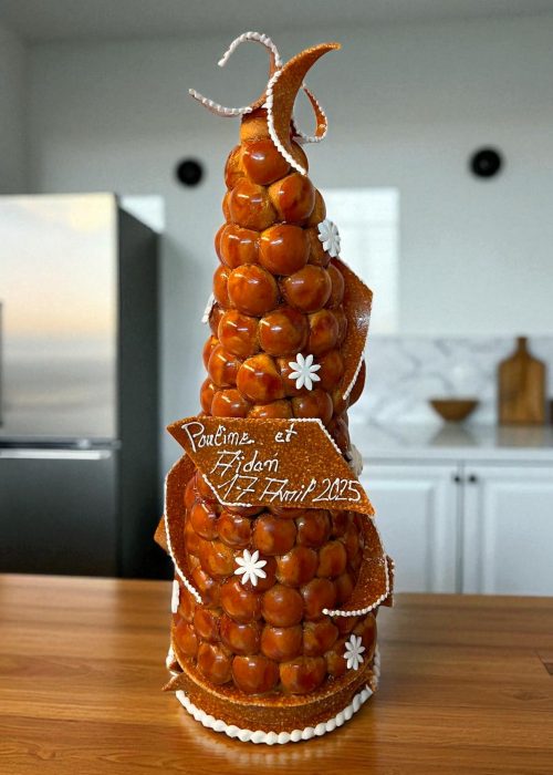 Pièce montée de choux pour mariage